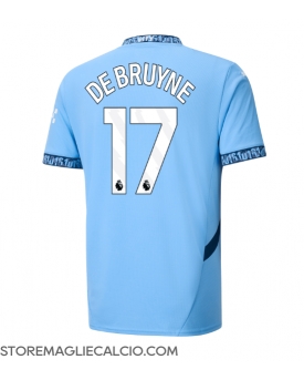 Manchester City Kevin De Bruyne #17 Maglia Gara Casa Repliche 2024-25